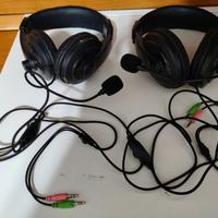 cuffie con microfono stereo n. 2 pezzi x computer