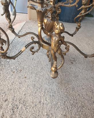 lampadario con  Angeli antico 