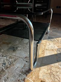 Tavolino in vetro e metallo - design moderno