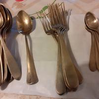 posate vintage in alpacca 