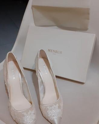 Scarpe bianche Menbur