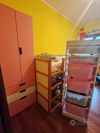 set cameretta, letto, armadio e colonna porta gioc