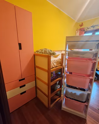 set cameretta, letto, armadio e colonna porta gioc