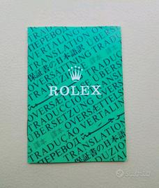 BOOKLET ROLEX TRANSLATION ANNO 1996