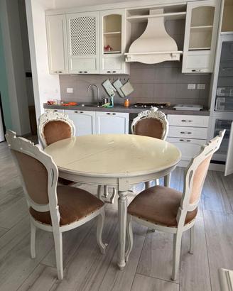 Tavolo + 6 sedie Luigi Filippo