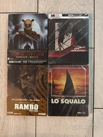 Lotto 4 steelbook 4k uhd film vault e horror