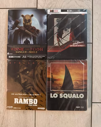 Lotto 4 steelbook 4k uhd film vault e horror