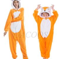 Costume Carnevale o Pigiama Tuta VOLPE 120-130 cm