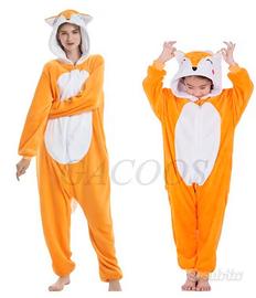 Costume Carnevale o Pigiama Tuta VOLPE 120-130 cm