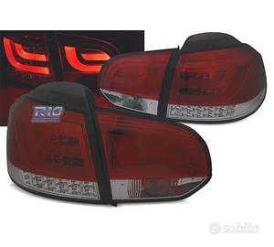 FANALI VOLKSWAGEN VW GOLF 6 08-12 BAR LED ROSSO FU