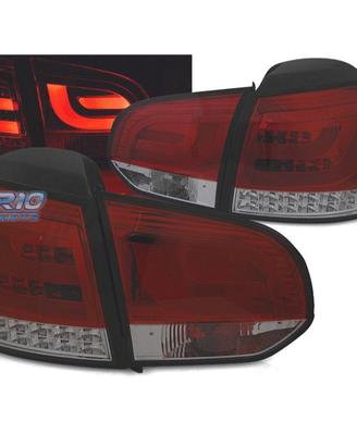 FANALI VOLKSWAGEN VW GOLF 6 08-12 BAR LED ROSSO FU