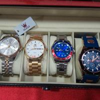 6  OROLOGI CON COFANETTO NUOVI