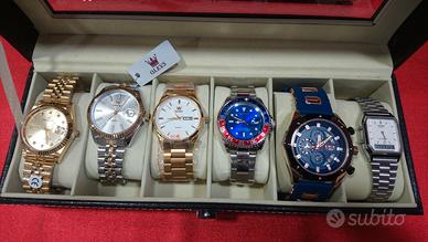 6  OROLOGI CON COFANETTO NUOVI