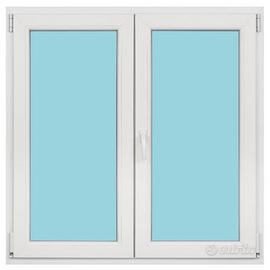Finestra con doppia anta in PVC