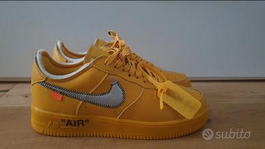 Air Force 1 Low Off White Gialle Taglia 42.5
