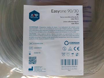 Sacche urina da 2 litri con tubo 90 cm - 30 pezzi