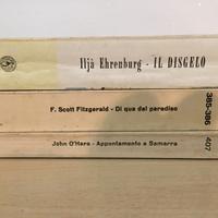 3 libri autori O’Hara, Fitzgerald, Ehrenburg.