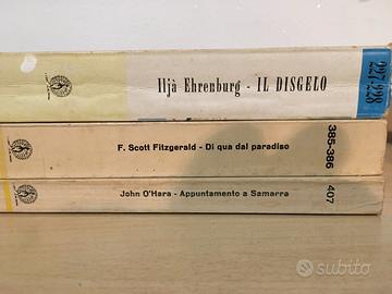 3 libri autori O’Hara, Fitzgerald, Ehrenburg.
