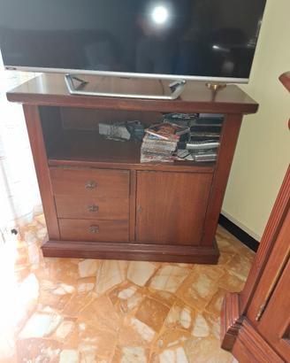Mobiletto porta tv in Noce
