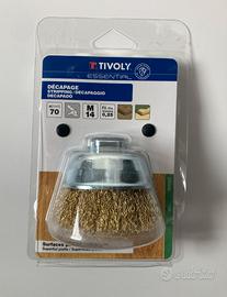 spazzola tazza abrasiva smerigliatrice Tivoly 70 m