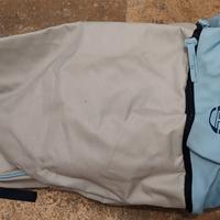 sacca sportiva Sergio Tacchini in tela beige