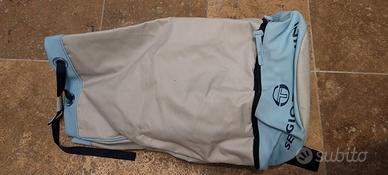 sacca sportiva Sergio Tacchini in tela beige