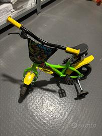 Bicicletta con rotelle