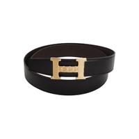 Cintura con fibbia in metallo in pelle Hermes