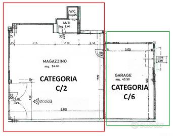 Trento Briamasco - Garage e Magazzino 150 mq