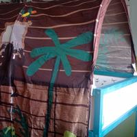  Letto Ikea +tenda senza materasso