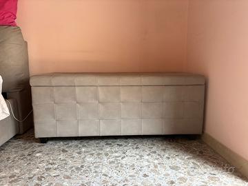 Panca contenitore grigio