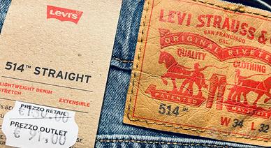 Jeans Nuovi LEVI’S, modello 514, W34 L 32