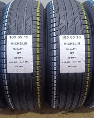 4 GOMME 185 65 15 MICHELIN RIF4335