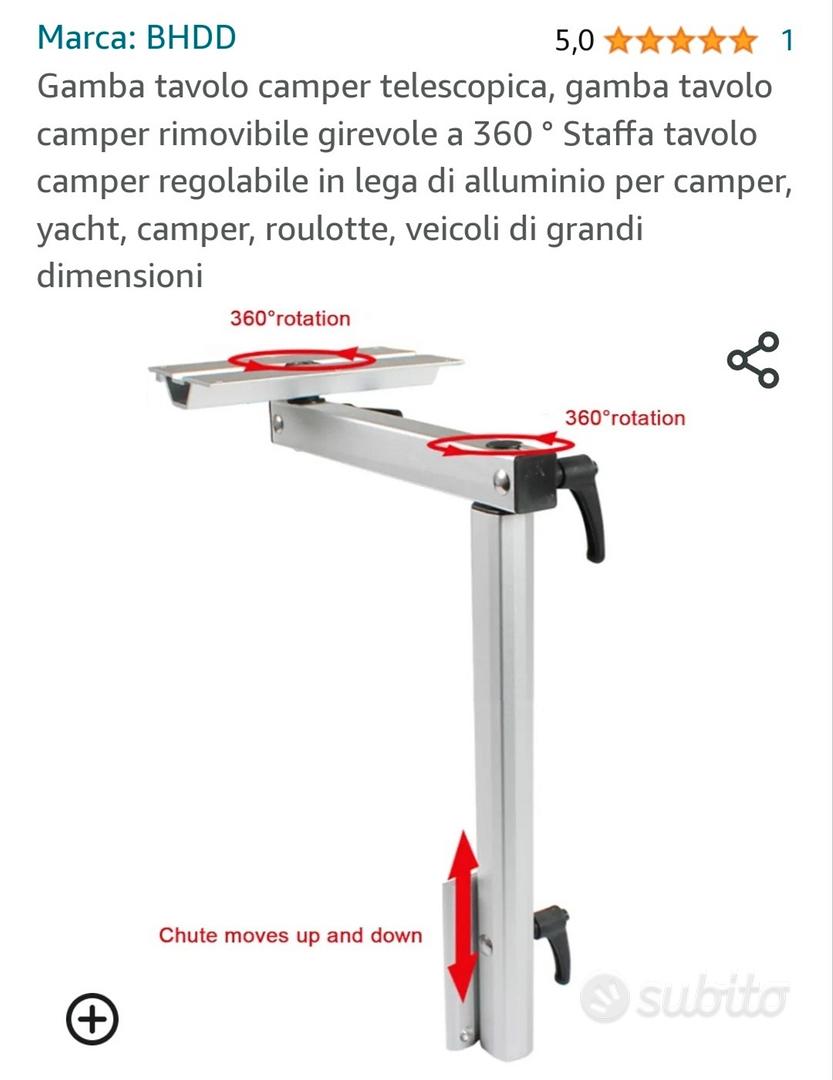 Gamba tavolo camper telescopica, gamba tavolo camp - Arredamento e  Casalinghi In vendita a Vicenza
