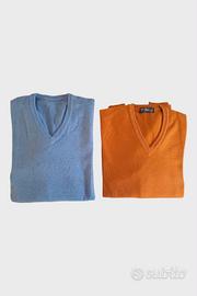 Due pullover uomo tg. L scollo a V Berny's Club