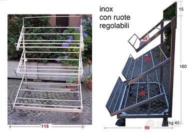 Espositori inox per cassette frutta