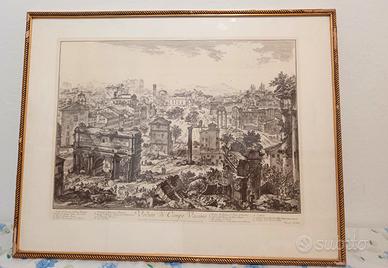 Vedutavdi Campo Vaccino Piranesi Roma Antica Stamp