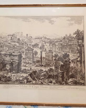 Vedutavdi Campo Vaccino Piranesi Roma Antica Stamp