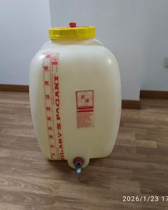 Fusto in plastica 100 litri per alimenti