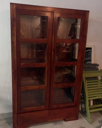 Vetrina credenza in legno
