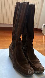 Stivali marroni camoscio donna FRAU