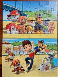 Set 2 Puzzle PAW Patrol per bambini