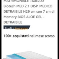 Materasso matrimoniale ibrido e doghe