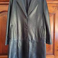 cappotto di pelle donna vintage