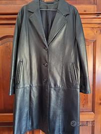 cappotto di pelle donna vintage