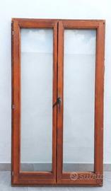 Porta finestra (2 pezzi) e finestra in legno