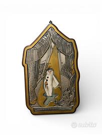 Quadro in argento tecnica bassorilievo