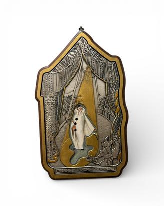 Quadro in argento tecnica bassorilievo