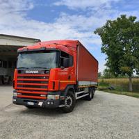 SCANIA 124.420 6X2 TELONATO+PEDANA 20 Q.LI