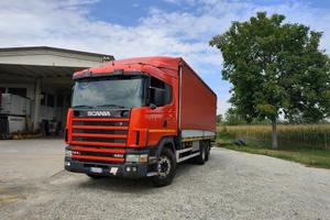 SCANIA 124.420 6X2 TELONATO+PEDANA 20 Q.LI